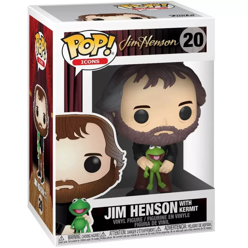 Jim Henson with Kermit Box