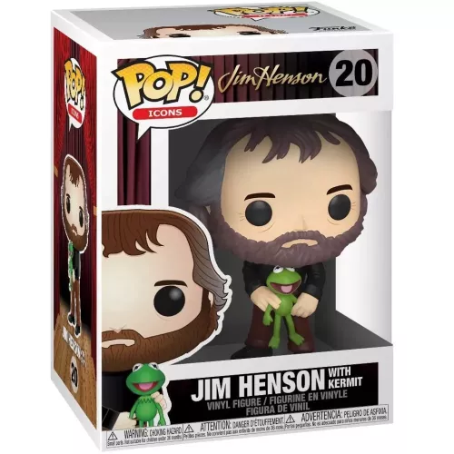 Funko Pop! Jim Henson with Kermit #20 Icons Vinyl Figure Box