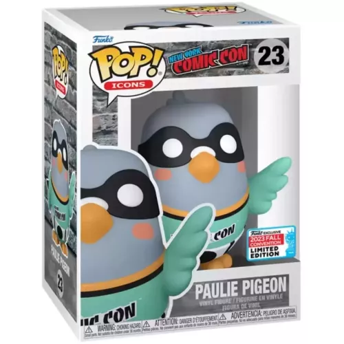Funko Pop! Paulie Pigeon #23 Turquoise New York Comic Con Box