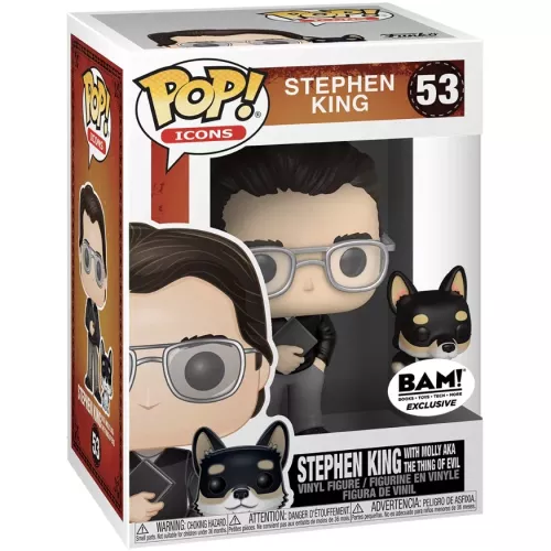 Funko Pop! Stephen King with Molly AKA the Thing of Evil #53 Box
