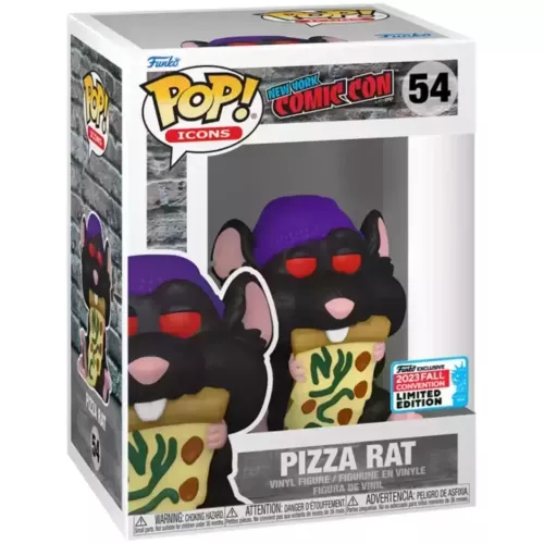 Funko Pop! Pizza Rat #54 Black Fur New York Comic Con Box