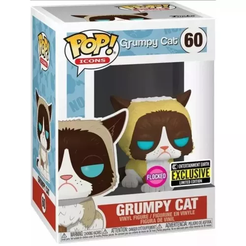 Funko Pop! Grumpy Cat #60 Flocked Icons Vinyl Figure Box