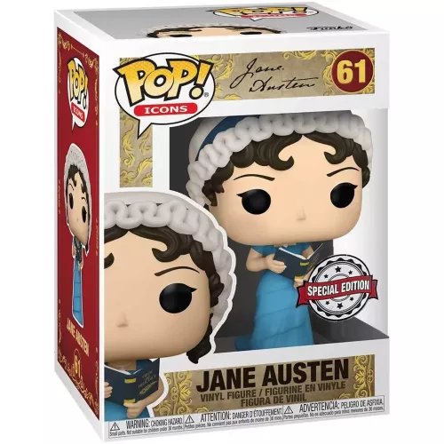 Funko Pop! Jane Austen #61 Icons Vinyl Figure Box