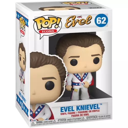Funko Pop! Evel Knievel #62 Icons Vinyl Figure Box
