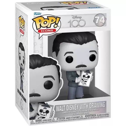 Funko Pop! Walt Disney with Drawing #74 Disney 100 Box