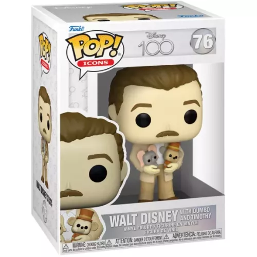 Funko Pop! Walt Disney with Dumbo and Timothy #76 Disney 100 Box