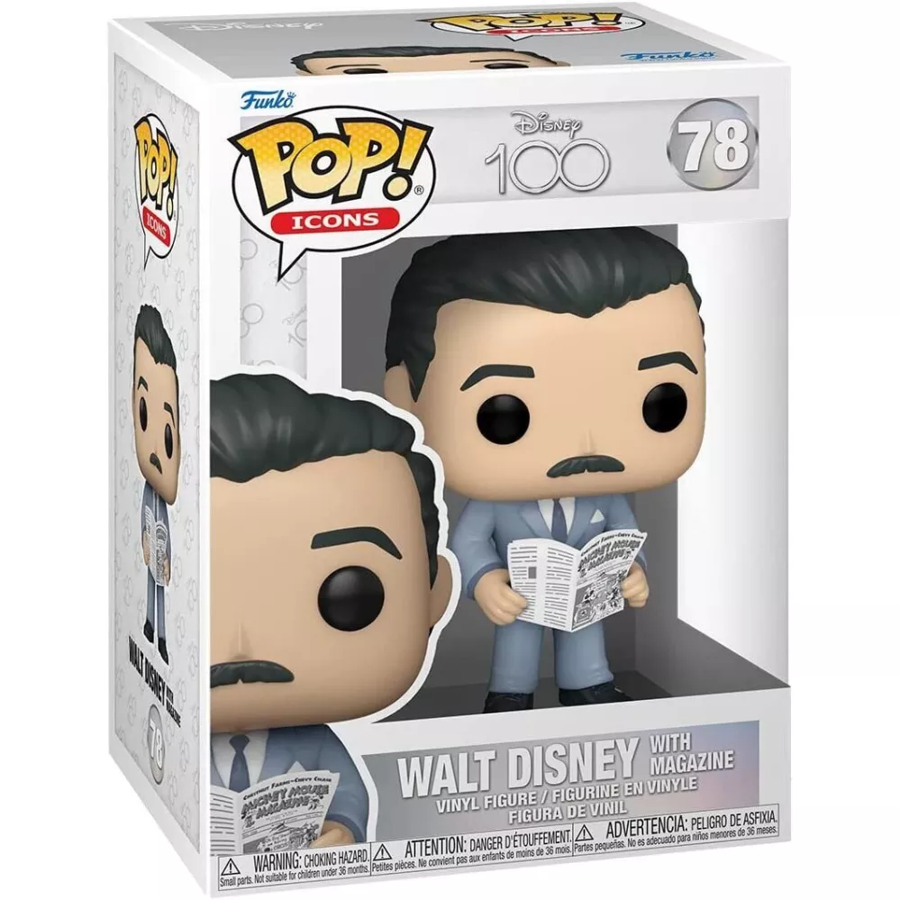 Walt Disney with Magazine Box