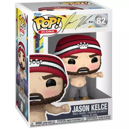 Funko Pop! Jason Kelce #82 Icons Vinyl Figure Box