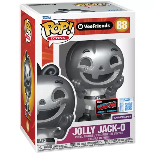 Funko Pop! Jolly Jack-O #88 Metallic Silver VeeFriends Box