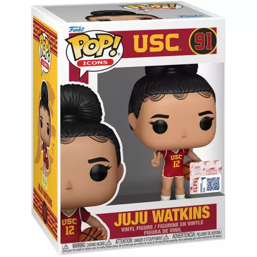 Funko Pop! Juju Watkins #91 USC Icons Vinyl Figure Box