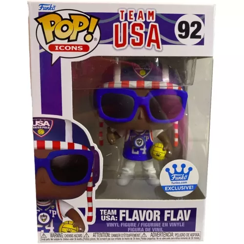 Funko Pop! Team USA: Flavor Flav #92 Icons Vinyl Figure Box