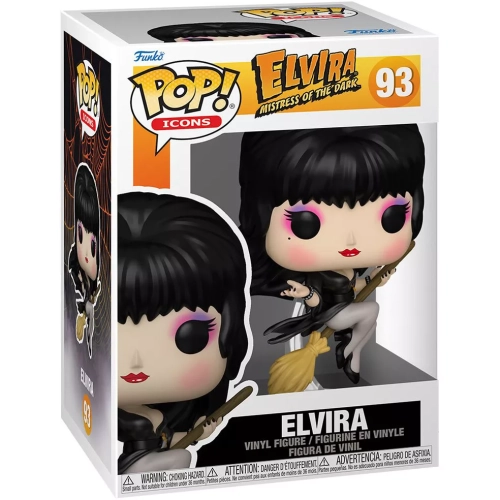 Funko Pop! Elvira #93 Elvira Mistress of the Dark Icons Box