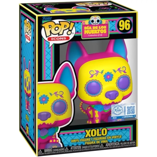 Funko Pop! Xolo #96 Blacklight Dia De Los Muertos Celebration of Life Box