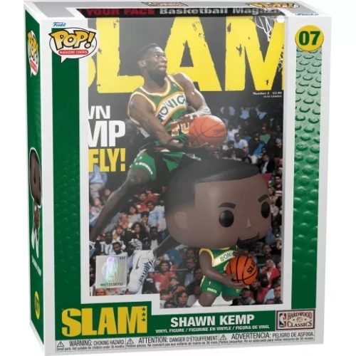 Funko Pop! Shawn Kemp #07 Seattle SuperSonics Magazine Covers Box