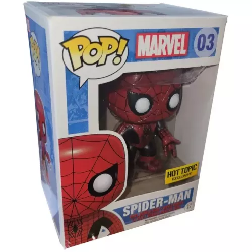 Funko Pop! Spider-Man #03 Red and Black Marvel Vinyl Figure Box