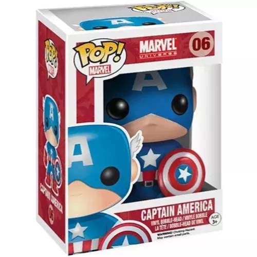 Funko Pop! Captain America #06 Marvel Universe Vinyl Figure Box