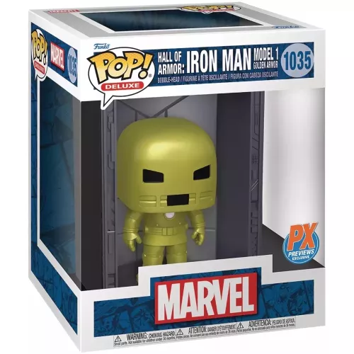 Funko Pop! Hall of Armor: Iron Man Model 1 Golden Armor #1035 Box