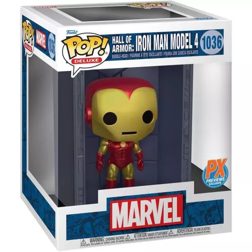 Funko Pop! Hall of Armor: Iron Man Model 4 #1036 Marvel Box
