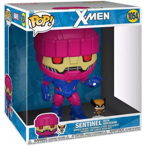 Funko Pop! Sentinel with Wolverine #1054 10 Inch X-Men Box