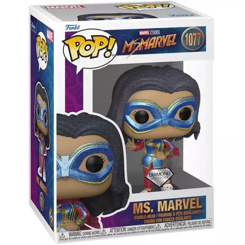 Funko Pop! Ms. Marvel #1077 Diamond Collection Marvel Studios Ms. Marvel Box