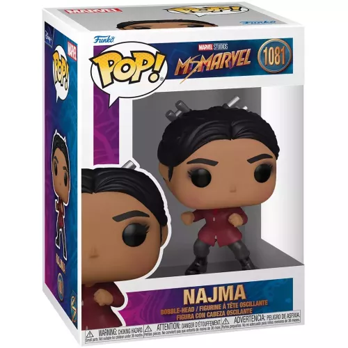 Funko Pop! Najma #1081 Marvel Studios Ms. Marvel Vinyl Figure Box