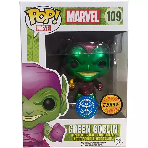 Funko Pop! Green Goblin #109 Chase Metallic Marvel Box