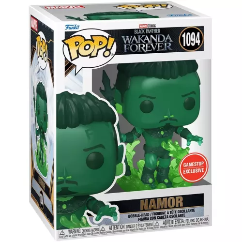 Funko Pop! Namor #1094 Jade Marvel Studios Black Panther Wakanda Forever Box