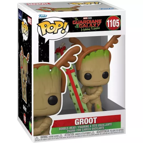 Funko Pop! Groot #1105 Holiday Marvel Studios The Guardians of the Galaxy Holiday Special Box