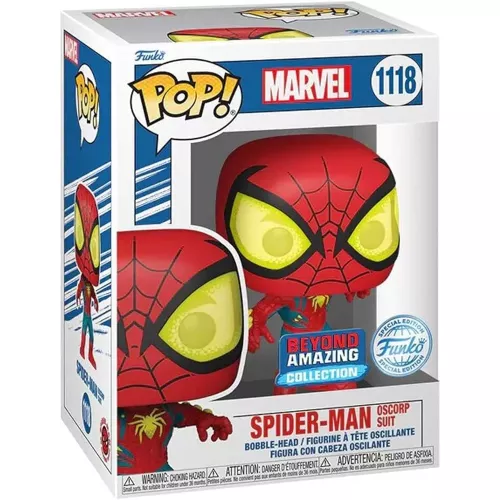 Funko Pop! Spider-Man Oscorp Suit #1118 Marvel Vinyl Figure Box