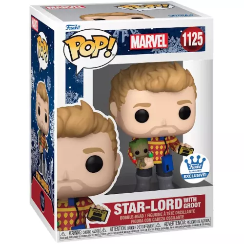 Funko Pop! Star-Lord with Groot #1125 Holiday Marvel Box