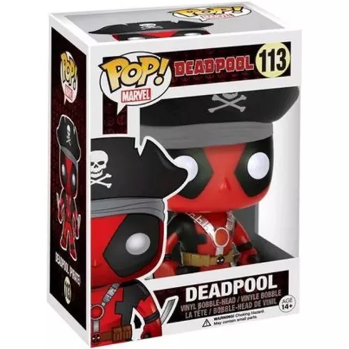 Funko Pop! Deadpool #113 Pirate Marvel Vinyl Figure Box