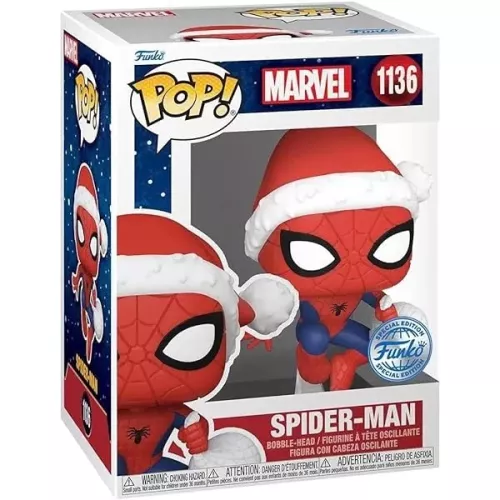 Funko Pop! Spider-Man #1136 Santa Marvel Vinyl Figure Box
