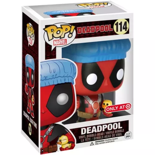 Funko Pop! Deadpool #114 Bath Time Marvel Vinyl Figure Box