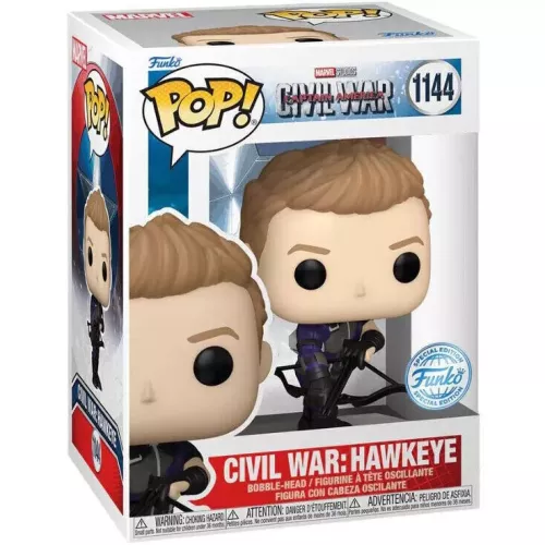 Funko Pop! Civil War: Hawkeye #1144 Build-A-Scene Marvel Studios Captain America Civil War Box