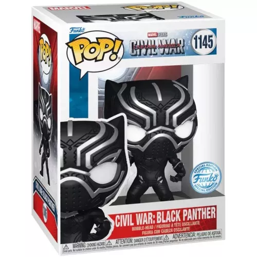 Funko Pop! Civil War: Black Panther #1145 Build-A-Scene Box