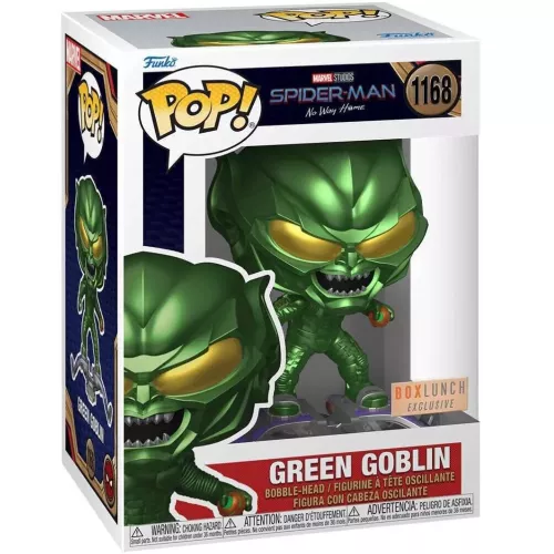 Funko Pop! Green Goblin #1168 Metallic Marvel Studios Spider-Man No Way Home Box