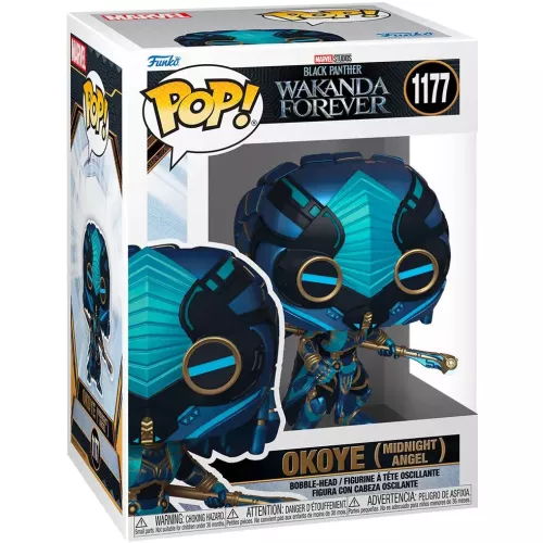 Funko Pop! Okoye (Midnight Angel) #1177 Marvel Studios Black Panther Wakanda Forever Box