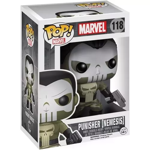 Funko Pop! Punisher [Nemesis] #118 Marvel Vinyl Figure Box