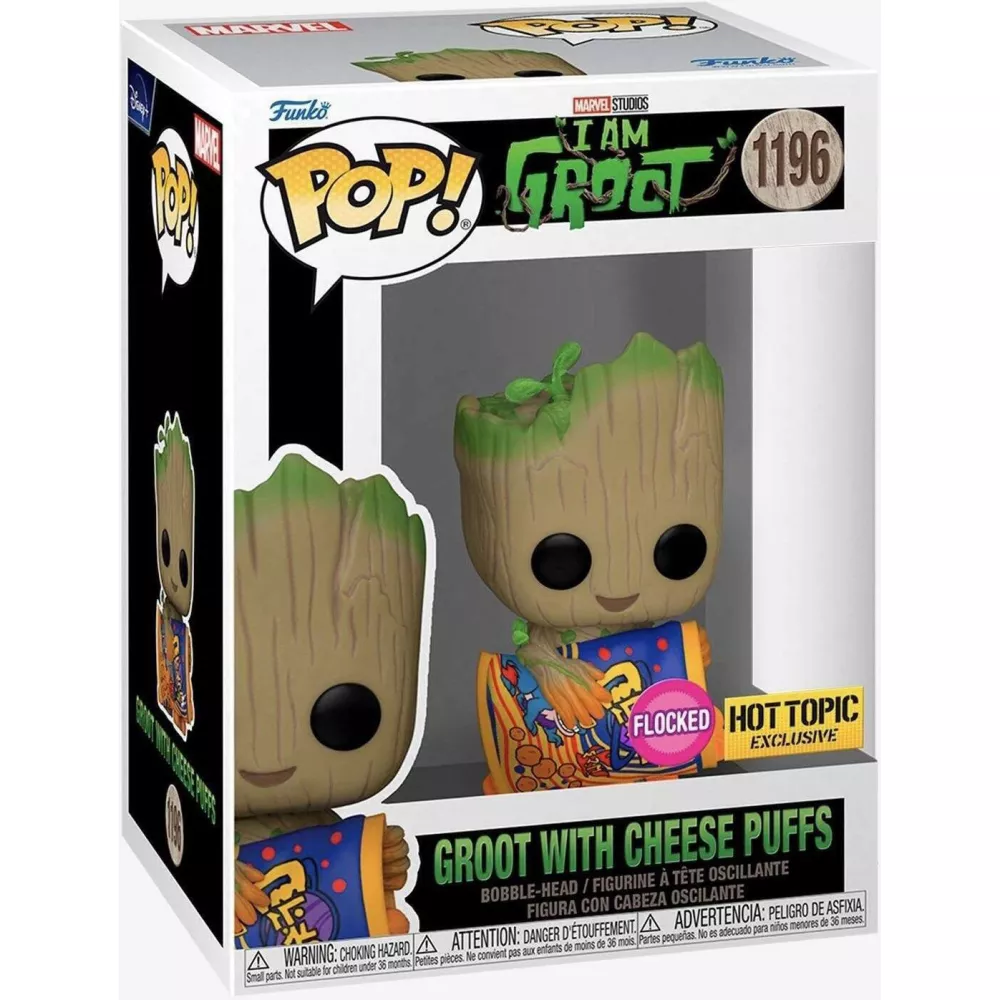 Groot with Cheese Puffs Box