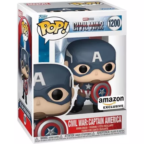 Funko Pop! Civil War: Captain America #1200 Build-A-Scene Box