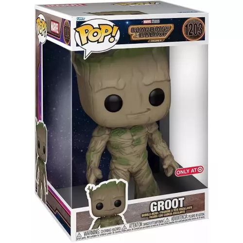 Funko Pop! Groot #1203 10 Inch Marvel Studios Guardians of the Galaxy Volume 3 Box