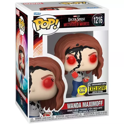 Funko Pop! Wanda Maximoff #1216 Glows in the Dark Marvel Studios Doctor Strange in the Multiverse of Madness Box