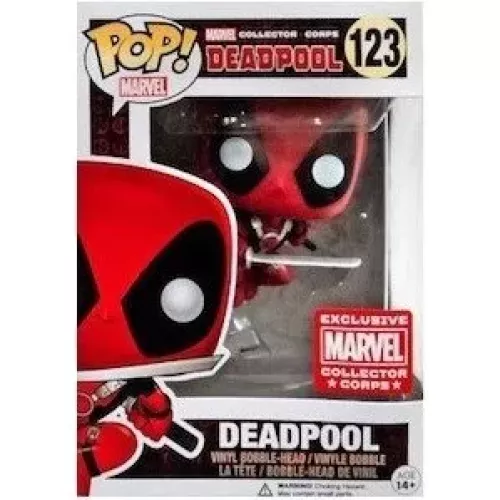 Funko Pop! Deadpool #123 Leaping Marvel Vinyl Figure Box