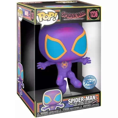 Funko Pop! Spider-Man #1236 10 Inch Blacklight Spider-Man Across the Spider-Verse Box