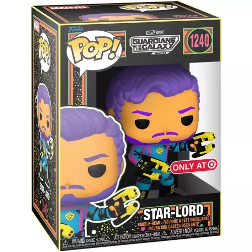 Funko Pop! Star-Lord #1240 Blacklight Marvel Studios Guardians of the Galaxy Volume 3 Box