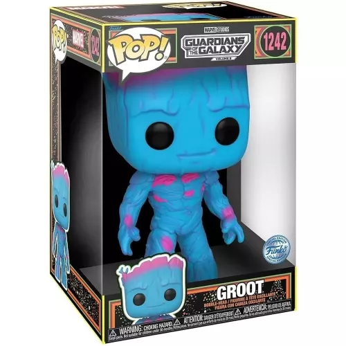 Funko Pop! Groot #1242 10 Inch Blacklight Marvel Studios Guardians of the Galaxy Volume 3 Box
