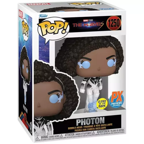 Funko Pop! Photon #1250 Glows in the Dark Marvel Studios The Marvels Box