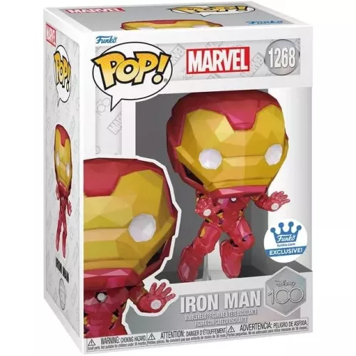 Funko Pop! Iron Man #1268 Faceted Collection Marvel Disney 100 Box