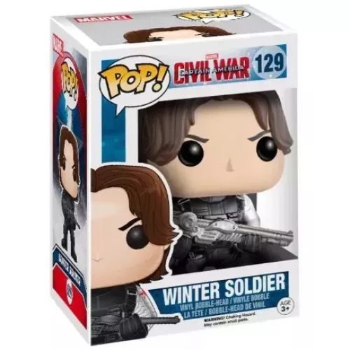 Funko Pop! Winter Soldier #129 Marvel Captain America Civil War Box