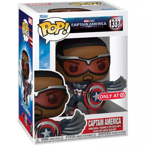 Funko Pop! Captain America #1337 Comic Deco Retro Marvel Studios Captain America Brave New World Box